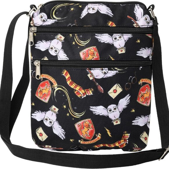 Women's Crossbody Bag Polyester Canvas Gryffindor Travel Purse Wallet - Picture 1 of 9